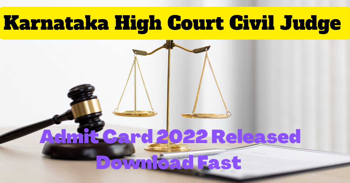 KHC Civil Judge Admit Card 2022 Released Download Fast