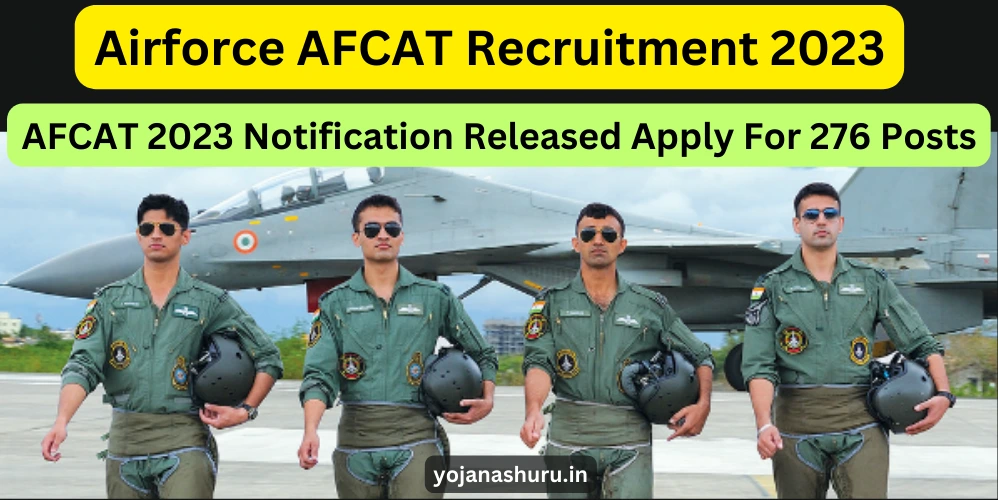 AFCAT 2023 Notification Released Apply For 276 Posts Latest Updated