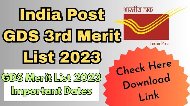 India Post GDS 3rd Merit List 2023 Result Declared Check Here Download Link